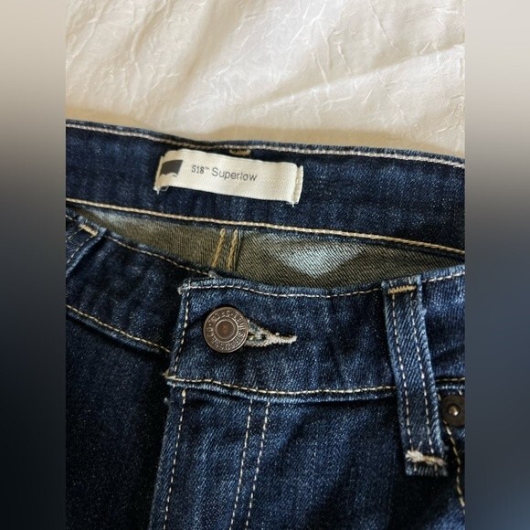 Levis 518 superlow bootcut  Size 13M/31 Color Blue for women’s - Picture 8 of 16